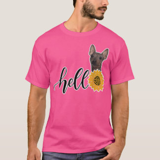 ハローサンフラワーアメリカンヘアレステリア Tシャツ