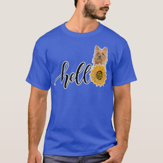 ハローサンフラワーオーストラリアテリア Tシャツ