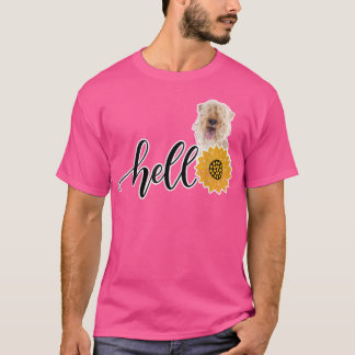 ハローサンフラワーレイクランドテリア Tシャツ