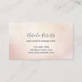 ハローサンモダングラスモダン美しいサロン 名刺 (裏面)