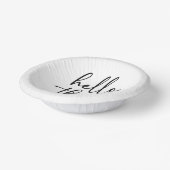 ハローサーティミニマリスト30th誕生日パーティー ペーパーボウル (傾斜あり)