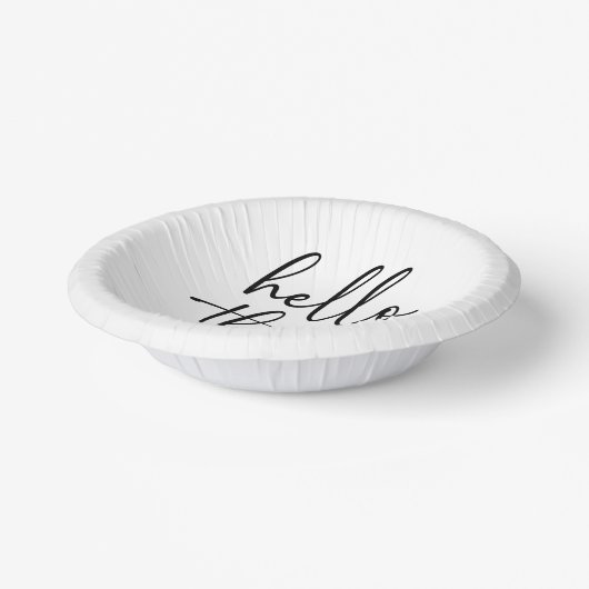 ハローサーティミニマリスト30th誕生日パーティー ペーパーボウル (傾斜あり)