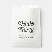 ハローサーティレトロ30歳の誕生日 フェイバーバッグ (正面)