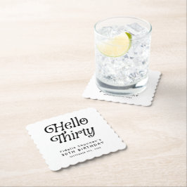 ハローサーティレトロ30歳の誕生日 ペーパーコースター