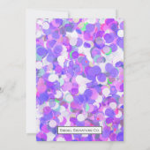 ハローサーティー - パープル 招待状 (裏面)