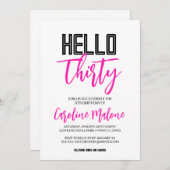 ハローサーティ誕生日招待状 招待状 (正面/裏面)