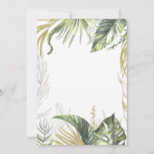 ハローサーティ｜モダンピンクスクリプトトロピカル３０th 招待状 (裏面)