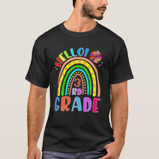ハローサードグレード3年生新学期 Tシャツ (正面)