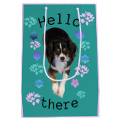 ハローザースパピー抱き枕 ミディアムペーパーバッグ (裏面)