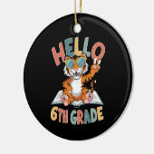 ハローシックスグレードタイガーラバー新学期 セラミックオーナメント (左)