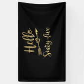 ハローシックスティヴ誕生日65th誕生日 横断幕 (縦)