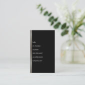 ハローシンプル文字メフェイクタリックトリム 名刺 (スタンド正面)