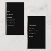 ハローシンプル文字メフェイクタリックトリム 名刺 (正面/裏面)