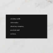 ハローシンプル文字 名刺 (裏面)