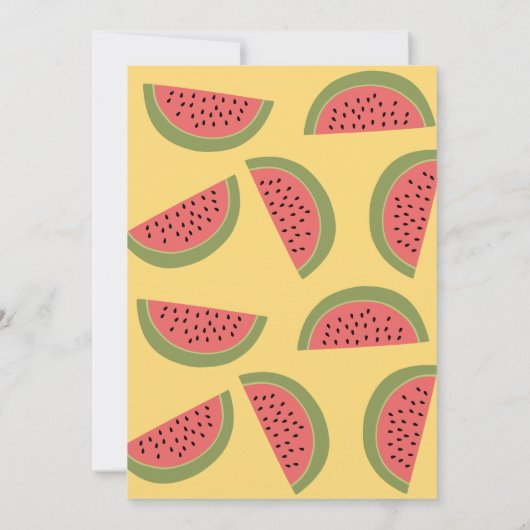 ハロースイートサマースイカプールパーティーBday 招待状 (裏面)