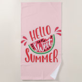 ハロースウィートサマー ビーチタオル (正面)