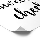 ハロースウィートチークおもしろいバスルーム ポスター (角)