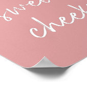 ハロースウィートチークトイレおもしろいほこりっぽいバラトイレ ポスター (角)