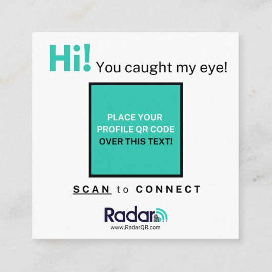 ハローストレンジャー スクエア名刺 (裏面)