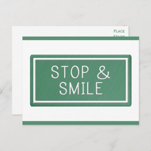 ハロースマイルやる気を起こさせる引用文空白のはがき ポストカード (正面/裏面)