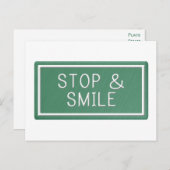 ハロースマイルやる気を起こさせる引用文空白のはがき ポストカード (正面/裏面)