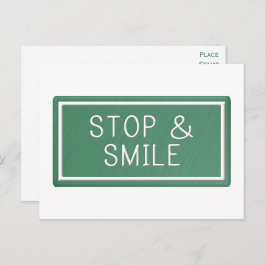 ハロースマイルやる気を起こさせる引用文空白のはがき ポストカード (正面/裏面)