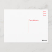 ハロースマイルシーズー（犬）Tzu黒と白の子犬 ポストカード (裏面)