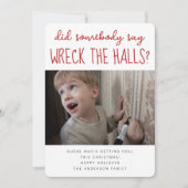 ハローズを壊せ 面白いクリスマスの写真 シーズンカード (正面)