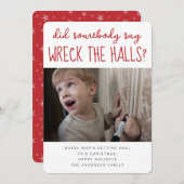 ハローズを壊せ 面白いクリスマスの写真 シーズンカード (正面/裏面)