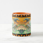 ハローズエバ魔女と馬コンボMUGブラックオレンジ マグカップ (中央)