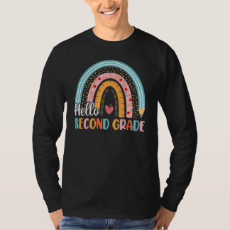 ハローセカンドグレードボホレインボー先生バックT Tシャツ