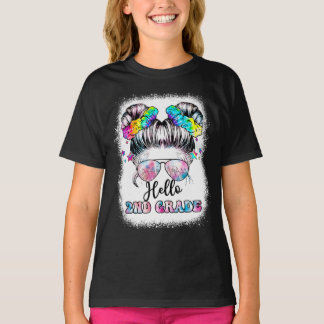 ハローセカンドグレードメッシーヘア新学期Tシャツ Tシャツ