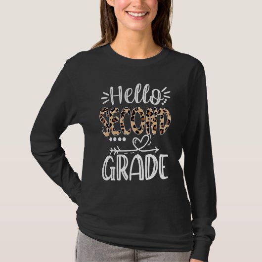 ハローセカンドグレードレオパード新学期 Tシャツ (正面)