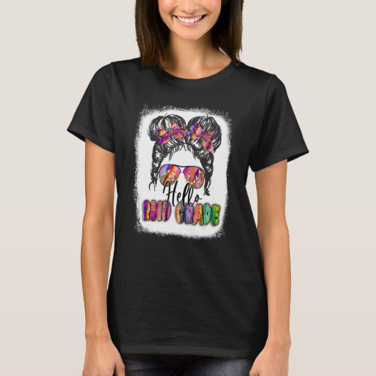 ハローセカンドグレード新学期メッシーバンガールズ Tシャツ (正面)