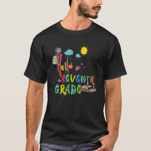 ハローセブグレード新学期フォーボーイズガール Tシャツ