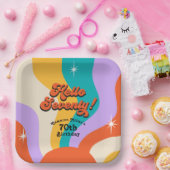 ハローセブンティウロヴィ70の誕生日パーティー ペーパープレート (パーティー)