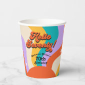 ハローセブンティウロヴィ70の誕生日パーティー 紙コップ (正面)