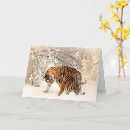 ハロータイガー カード (黄色い花)