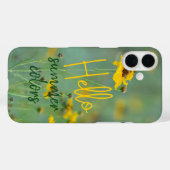ハロータイポグラフィイエローワイルドフラワー写真 Case-Mate iPhoneケース (裏面 (横))