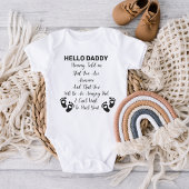 ハローダディーママが私にベビーサプライズ夫Ba ベビーボディスーツ