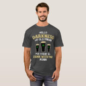 ハローダークネス旧友アイリッシュシャームロックビール Tシャツ (正面フル)
