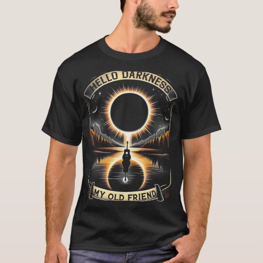 ハローダークネス旧友太陽の日食4月8日 Tシャツ (正面)