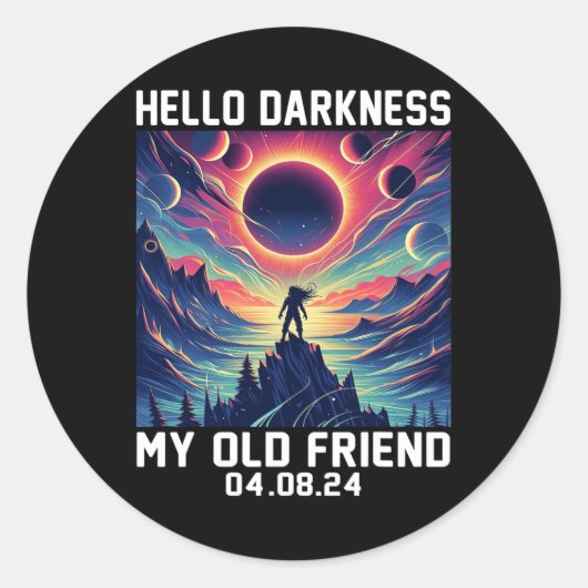 ハローダークネス旧友太陽の皆既食2 ラウンドシール (正面)