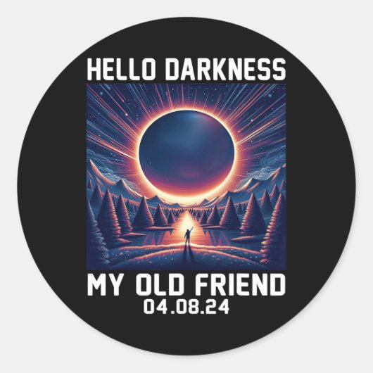 ハローダークネス旧友太陽の皆既食2 ラウンドシール (正面)