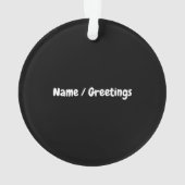 ハローダークネス来また一緒に飲まないと オーナメント (裏面)