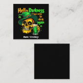 ハローダークネス来また一緒に飲まないと スクエア名刺 (正面/裏面)