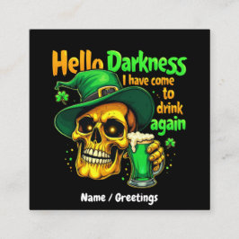 ハローダークネス来また一緒に飲まないと スクエア名刺