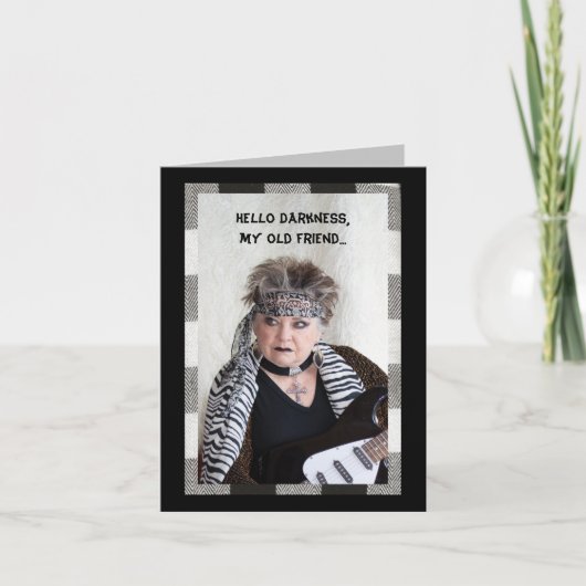 ハローダークネス、私の旧友おもしろカード カード (正面)