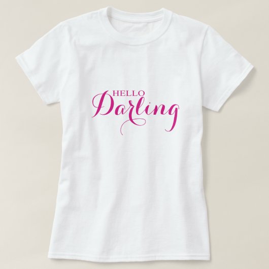 ハローダーリング Tシャツ (デザイン正面)