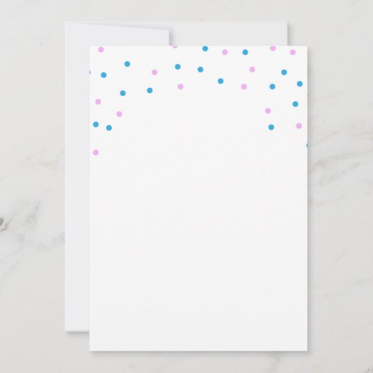 ハローツインズボーイアンドガールベビーシャワー招待状 招待状 (裏面)